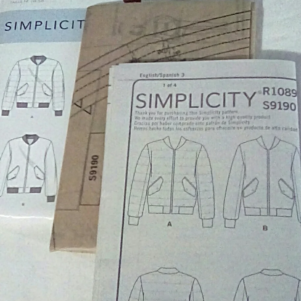 Simplicity R10899 Men's Jackets size 34-42
